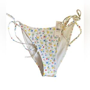Pacsun Floral Bikini Bottom with Ties